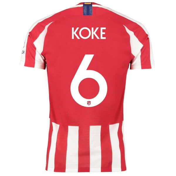 Tailandia Camiseta Atletico Madrid NO.6 Koke Primera equipo 2019-20 Rojo